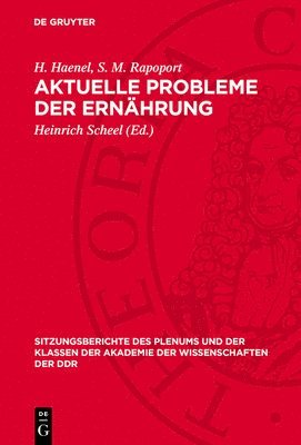 Aktuelle Probleme Der Ernährung: Gibt Es Biochemische Grundlagen Zur Beeinflußbarkeit Von Alternsprozessen'? 1