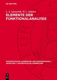 bokomslag Elemente Der Funktionalanalysis
