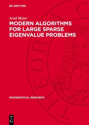 bokomslag Modern Algorithms for Large Sparse Eigenvalue Problems