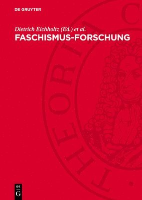 bokomslag Faschismus-Forschung: Positionen, Probleme, Polemik