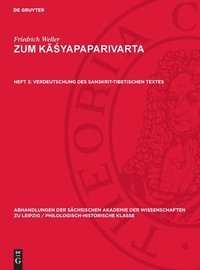 bokomslag Verdeutschung des sanskrit-tibetischen Textes