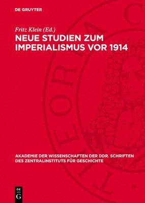 bokomslag Neue Studien Zum Imperialismus VOR 1914