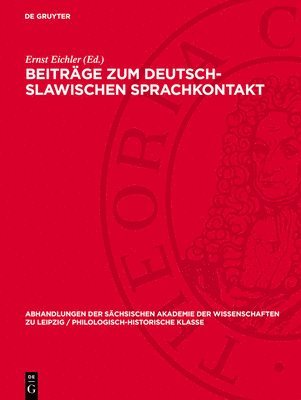 bokomslag Beiträge Zum Deutsch-Slawischen Sprachkontakt