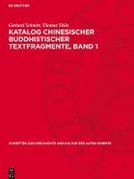 bokomslag Katalog Chinesischer Buddhistischer Textfragmente, Band 1