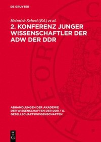 bokomslag 2. Konferenz Junger Wissenschaftler Der Adw Der DDR