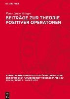 bokomslag Beiträge Zur Theorie Positiver Operatoren
