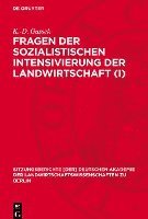 bokomslag Fragen Der Sozialistischen Intensivierung Der Landwirtschaft (I)