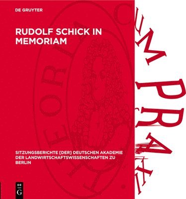 bokomslag Rudolf Schick in Memoriam