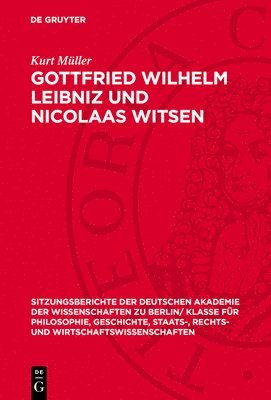 bokomslag Gottfried Wilhelm Leibniz Und Nicolaas Witsen