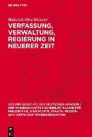 bokomslag Verfassung, Verwaltung, Regierung in Neuerer Zeit