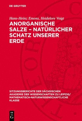 Hans-Heinz Emons, Heidelore Voigt - Anorganische Salze - Natürlicher Schatz Unserer Erde, Inbunden