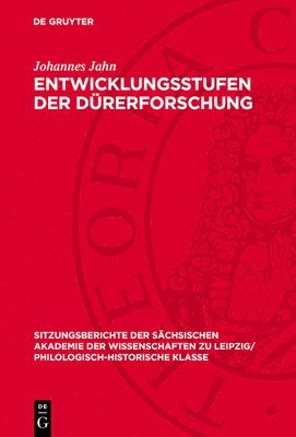 Entwicklungsstufen Der Dürerforschung