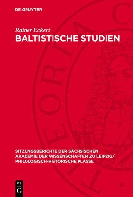 bokomslag Baltistische Studien