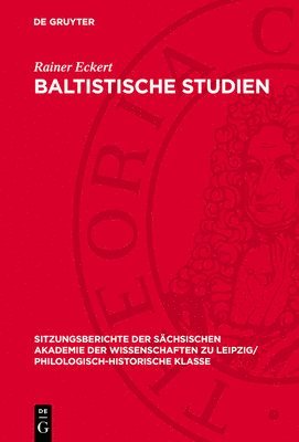 Rainer Eckert - Baltistische Studien, Inbunden. Tillgänglighet: Lägg i varukorg