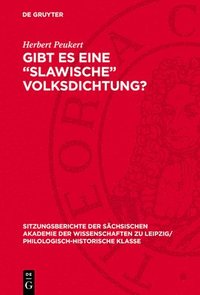 bokomslag Gibt Es Eine 'Slawische' Volksdichtung?