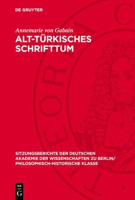 bokomslag Alt-Türkisches Schrifttum