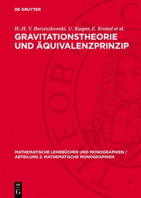 bokomslag Gravitationstheorie Und Äquivalenzprinzip