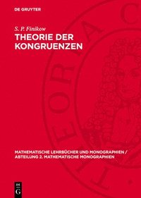 bokomslag Theorie Der Kongruenzen
