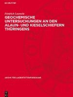bokomslag Geochemische Untersuchungen an Den Alaun- Und Kieselschiefern Thüringens