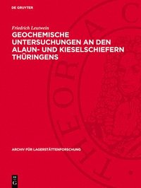 bokomslag Geochemische Untersuchungen an Den Alaun- Und Kieselschiefern Thüringens