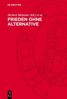 bokomslag Frieden Ohne Alternative