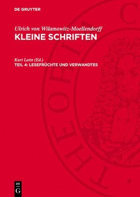 Lesefrüchte Und Verwandtes 1