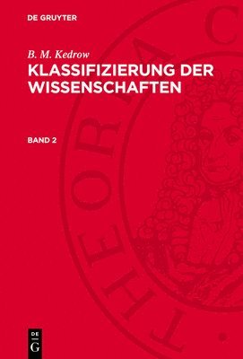 bokomslag Klassifizierung der Wissenschaften