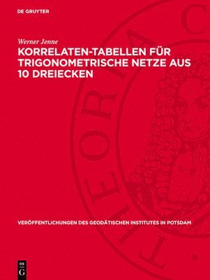 Korrelaten-Tabellen Für Trigonometrische Netze Aus 10 Dreiecken 1