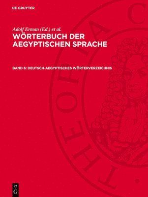 bokomslag Deutsch-Aegyptisches Wörterverzeichnis