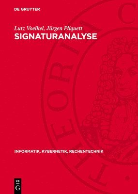 Lutz Voelkel, Jürgen Pliquett - Signaturanalyse, Inbunden