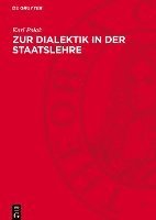 bokomslag Zur Dialektik in Der Staatslehre