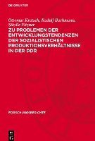 bokomslag Zu Problemen Der Entwicklungstendenzen Der Sozialistischen Produktionsverhältnisse in Der DDR