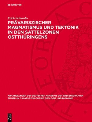 bokomslag Prävariszischer Magmatismus Und Tektonik in Den Sattelzonen Ostthüringens