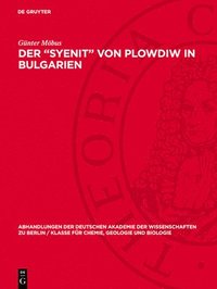 bokomslag Der 'Syenit'' Von Plowdiw in Bulgarien