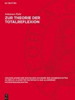 bokomslag Zur Theorie Der Totalreflexion