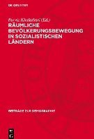 bokomslag Räumliche Bevölkerungsbewegung in Sozialistischen Ländern