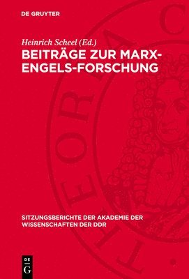 Heinrich Scheel - Beiträge Zur Marx-Engels-Forschung, Inbunden