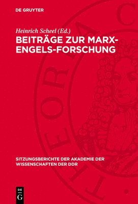 bokomslag Beiträge Zur Marx-Engels-Forschung: Dem Wirken Auguste Cornus Gewidmet