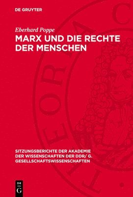 bokomslag Marx Und Die Rechte Der Menschen