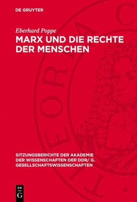 Marx Und Die Rechte Der Menschen