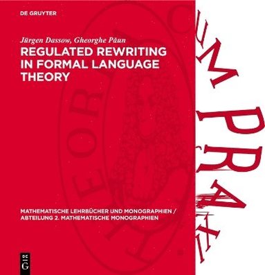 bokomslag Regulated Rewriting in Formal Language Theory
