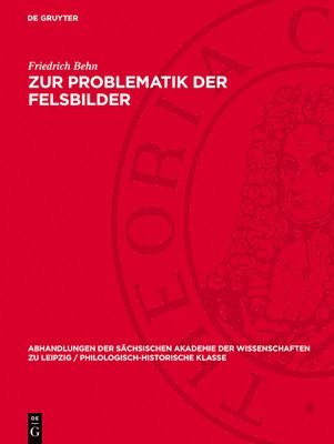 bokomslag Zur Problematik Der Felsbilder