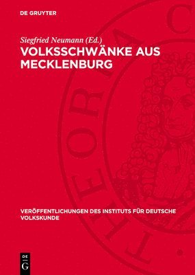 Siegfried Neumann - Volksschwänke Aus Mecklenburg, Inbunden