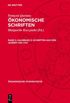 Schriften Aus Den Jahren 1763-1767