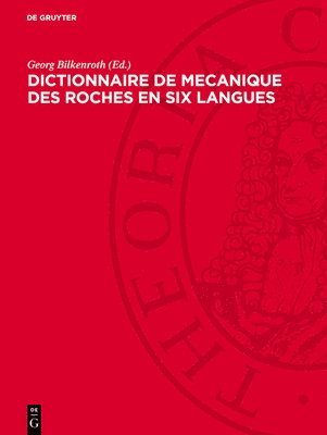 Georg Bilkenroth - Dictionnaire de Mecanique Des Roches En Six Langues, Inbunden