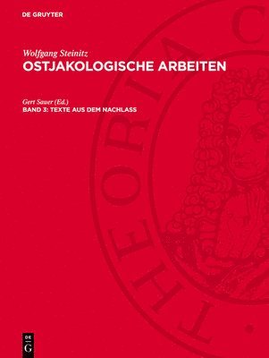 bokomslag Ostjakologische Arbeiten, Band 3, Texte aus dem Nachlass