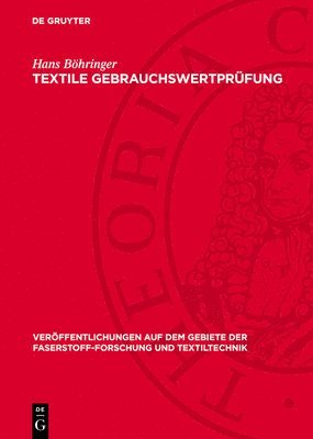 bokomslag Textile Gebrauchswertprüfung