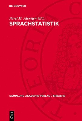 Pavel M Alexejew - Sprachstatistik, Inbunden