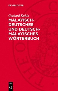 bokomslag Malayisch-deutsches und deutsch-malayisches Wörterbuch