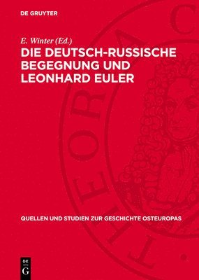 bokomslag Die deutsch-russische Begegnung und Leonhard Euler